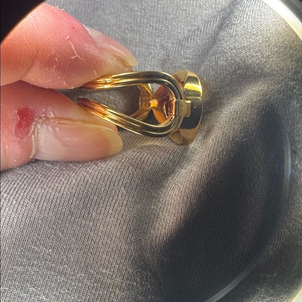Versace Gold plated Ring with Bold Gemstone Design ( in stores 8M) NWT NIB - Picture 12 of 13